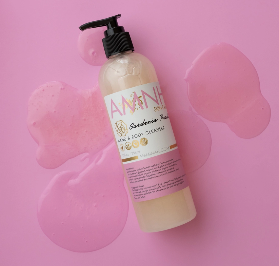 Aminnah Gardenia Peach Hand & Body Cleanser
