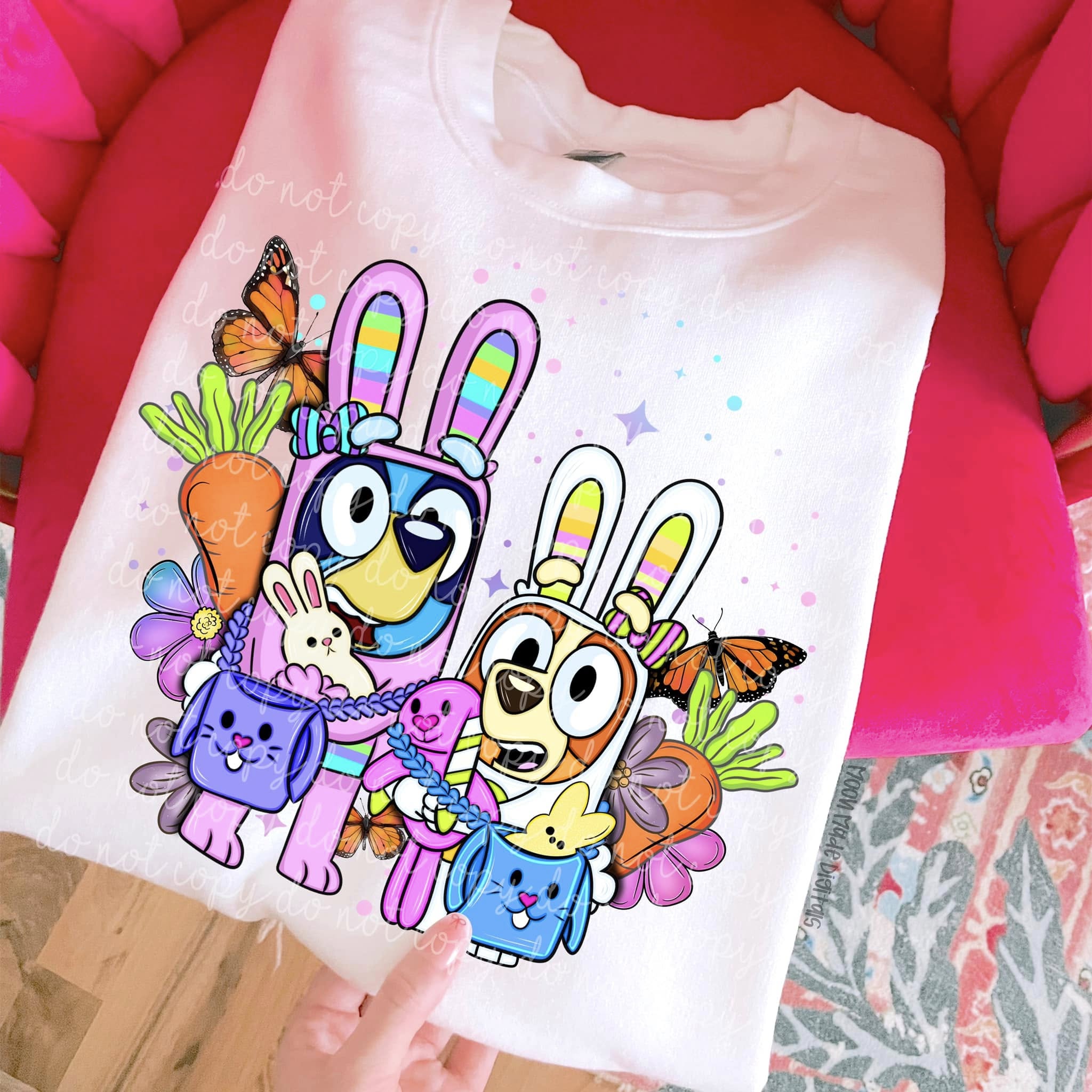 BUNNY BLUE SWEATSHIRT