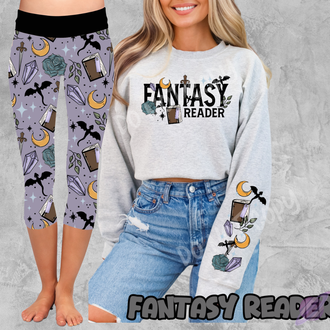 SPOOKY SWEATER WITH SLEEVE PRINTS
