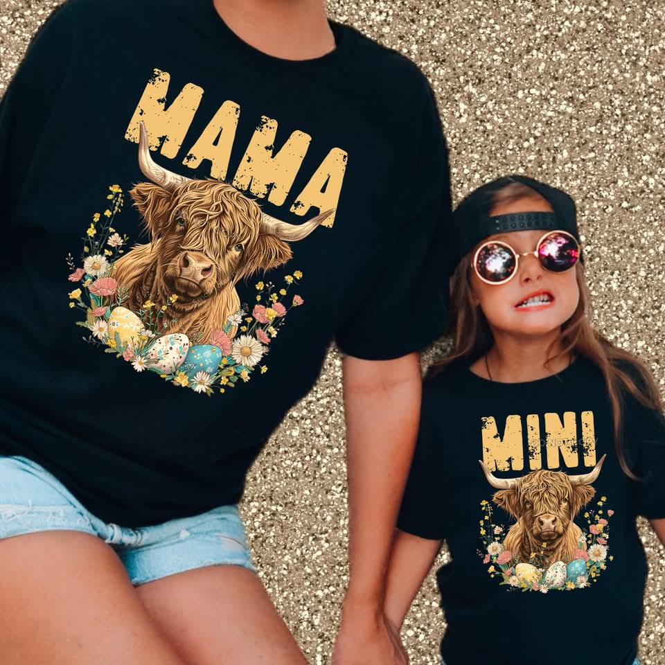 highland cow custom sweatshirt with name