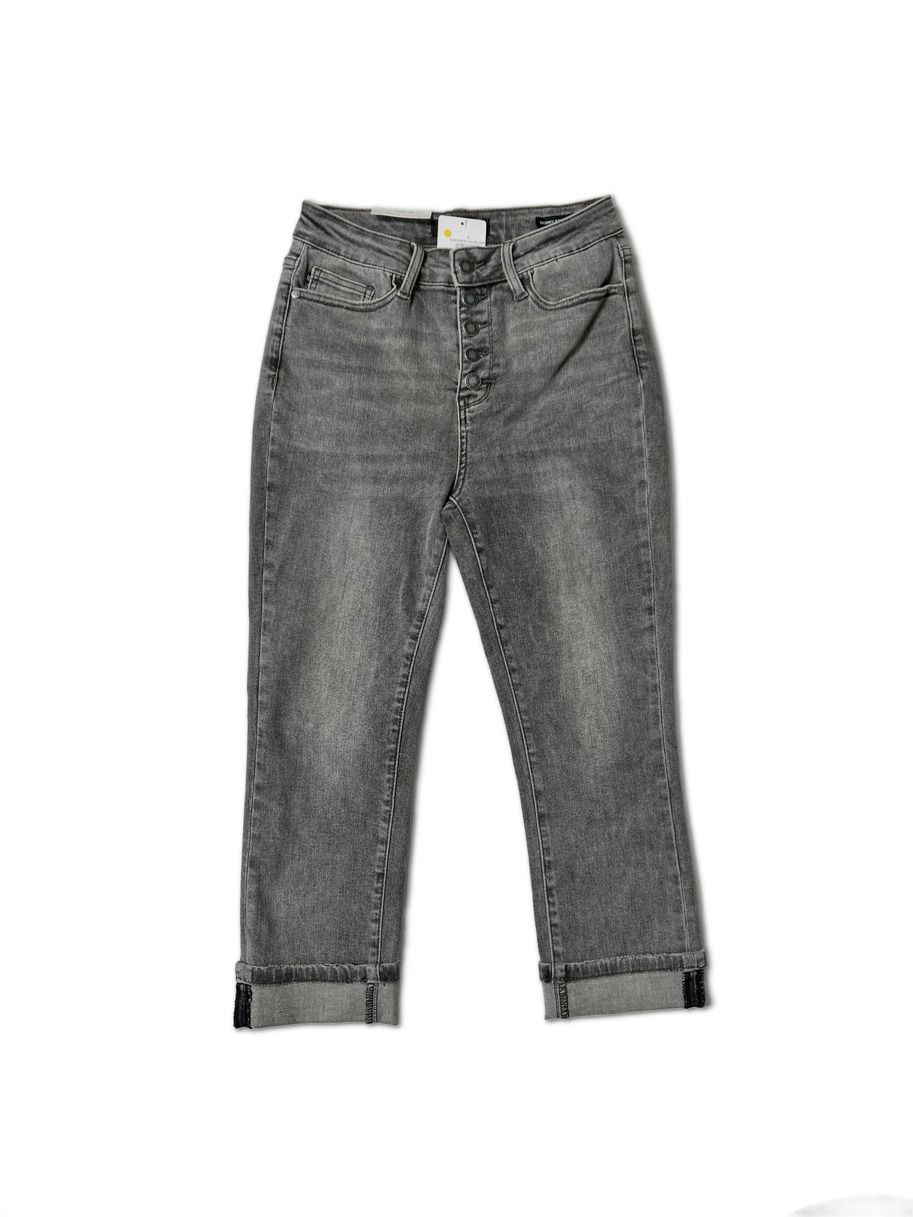 Dusty Charcoal - Judy Blue Capris