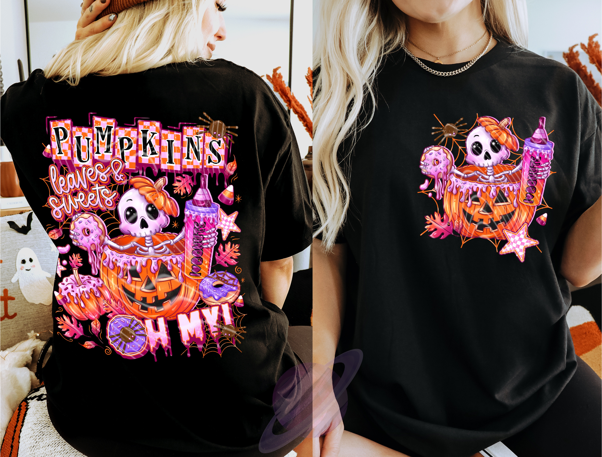 SPOOKY DONUT- DOUBLE SIDED TEE