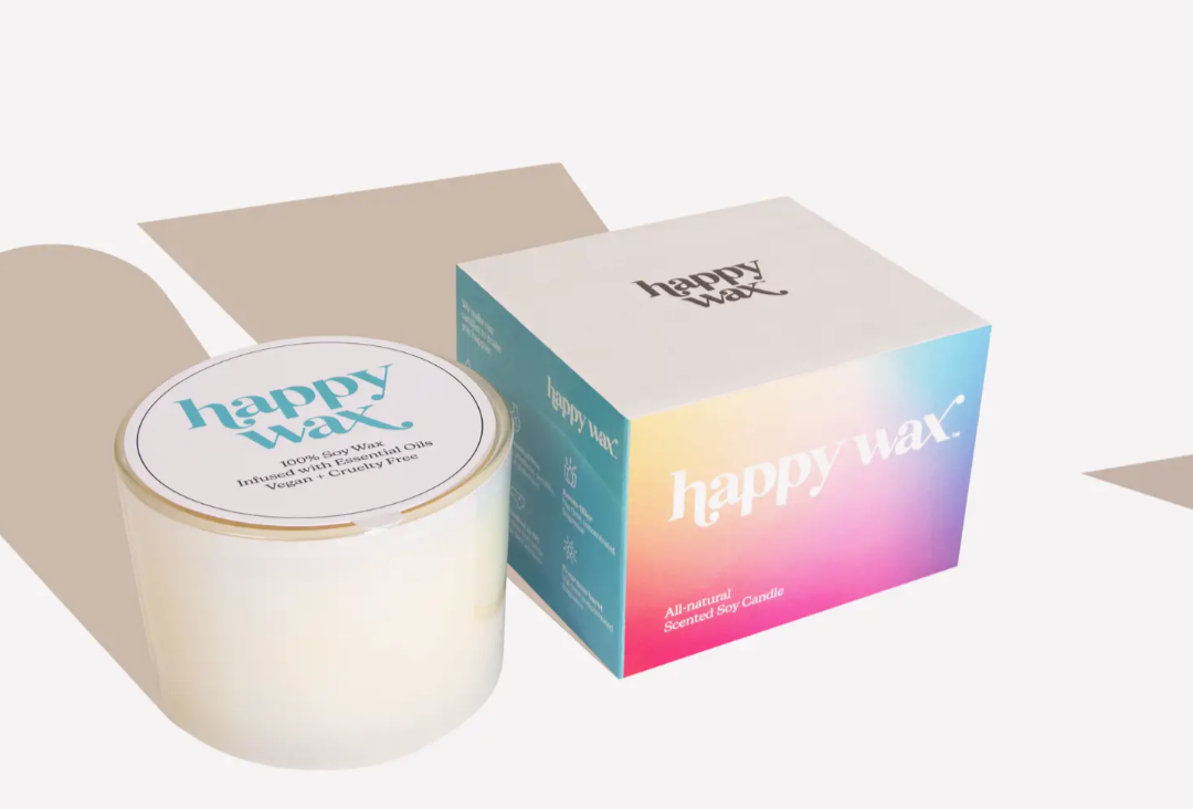 Happy wax triple wick candles