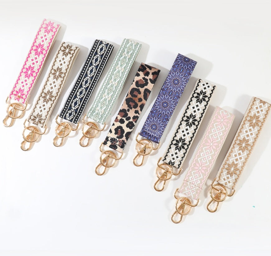 Key fob keychain wristlet