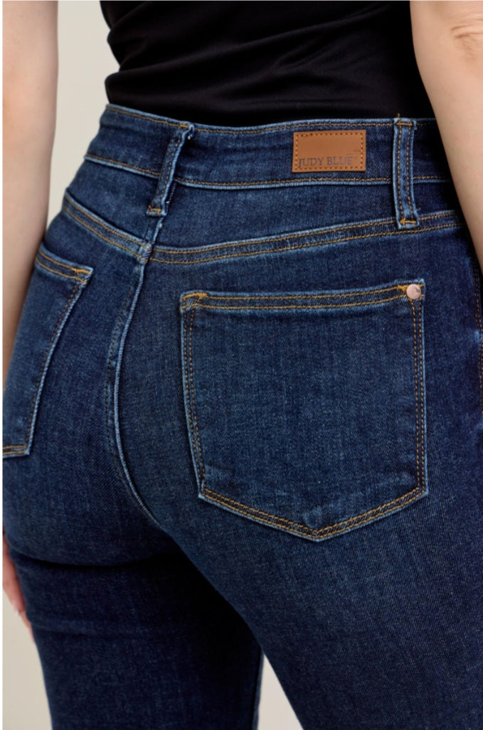 Judy Blue high rise skinny with hand sanding