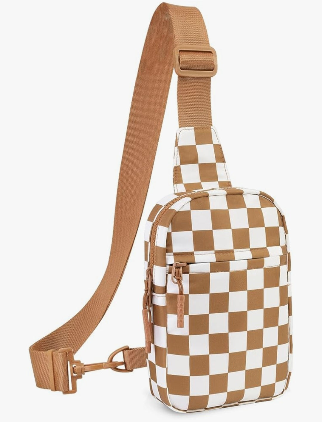 Checkered sling bag