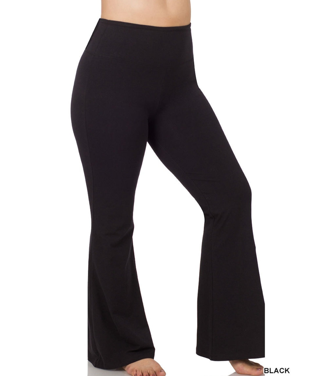 Black yoga style pants