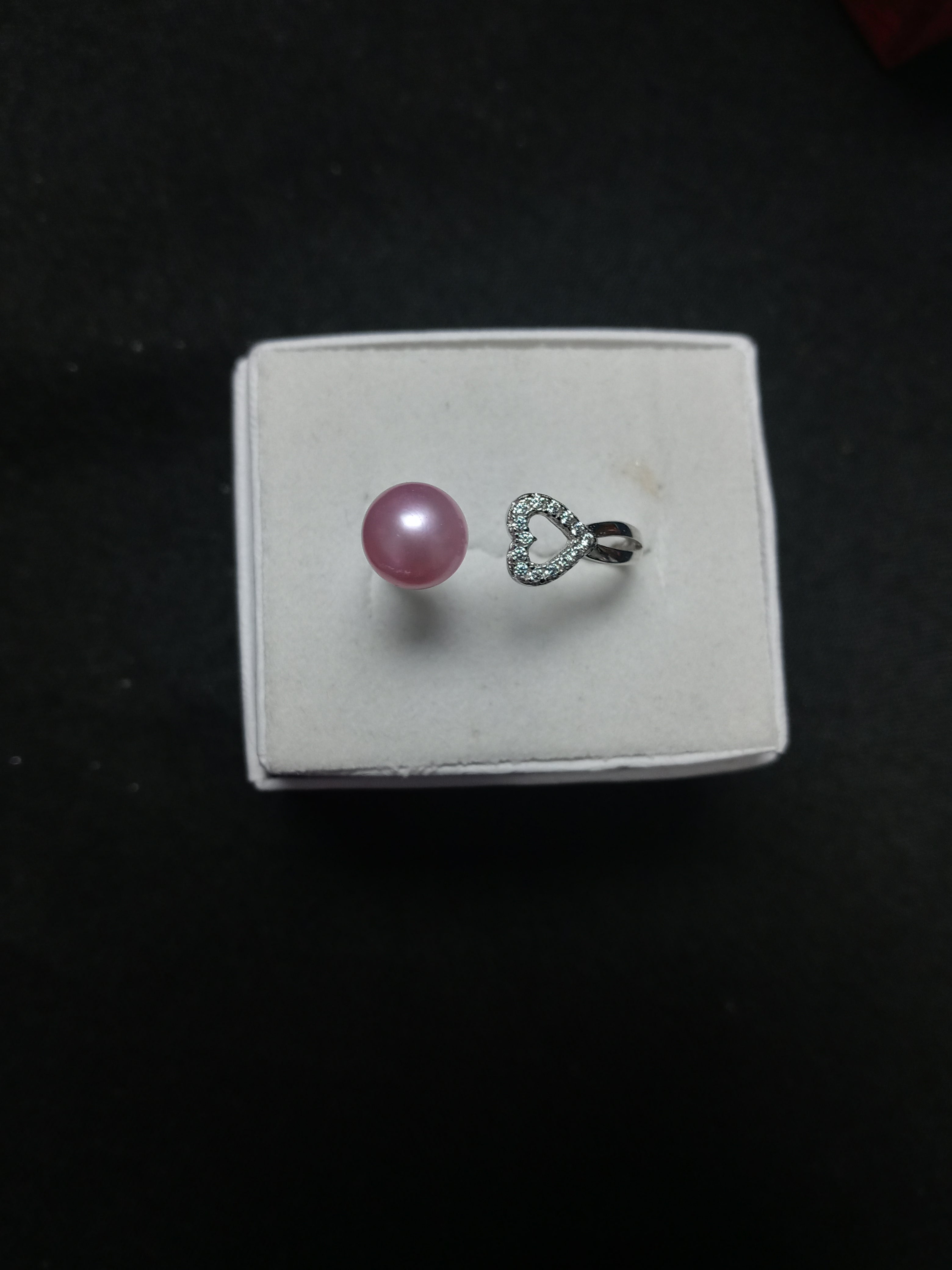 Bling heart ring