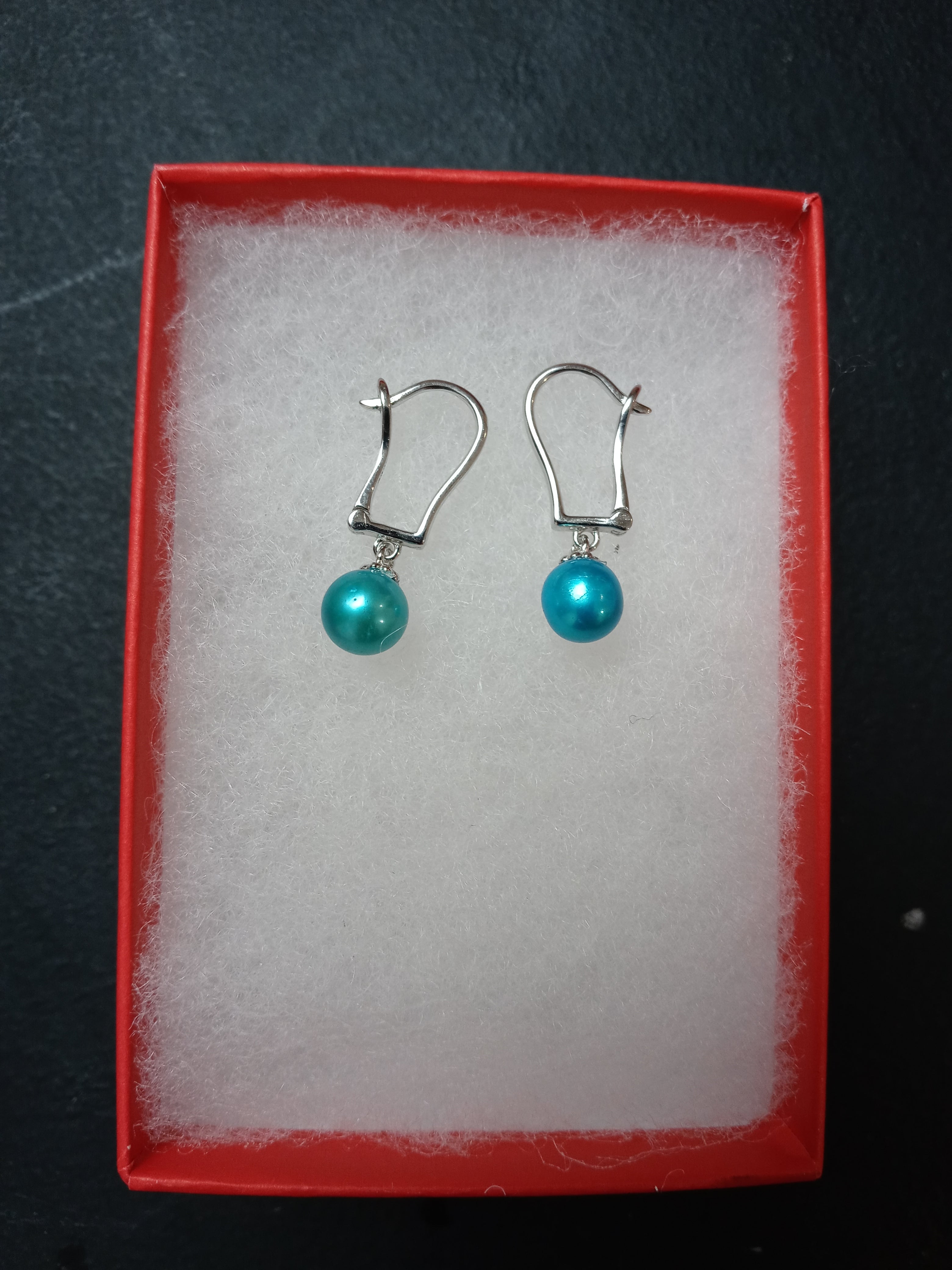 square lever back earrings