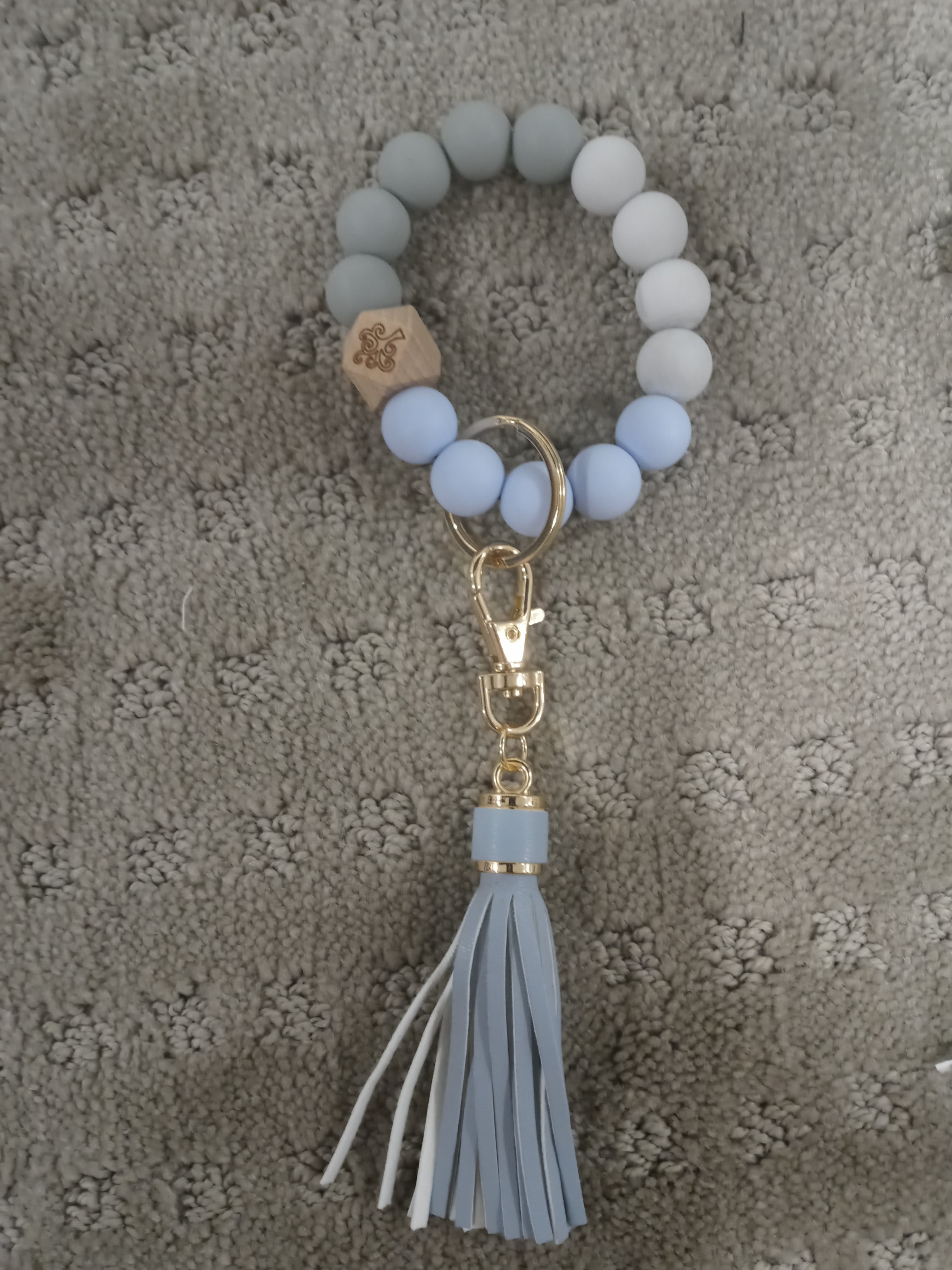 Silicone ball keyring