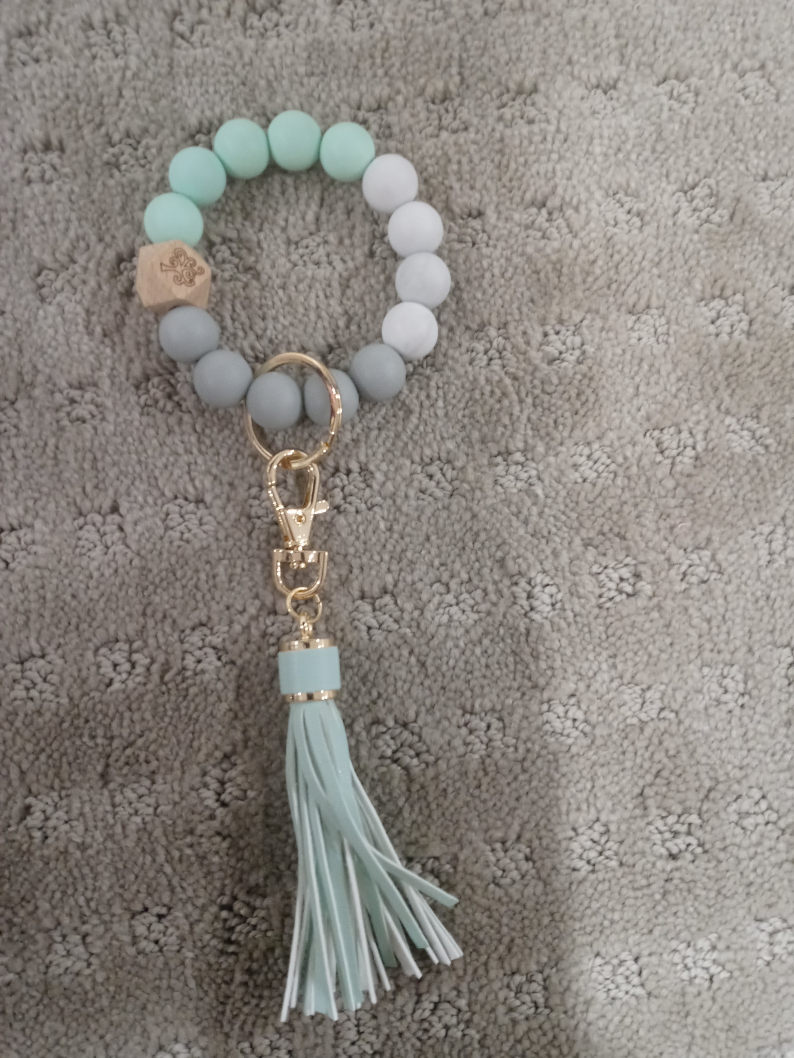 Silicone ball keyring
