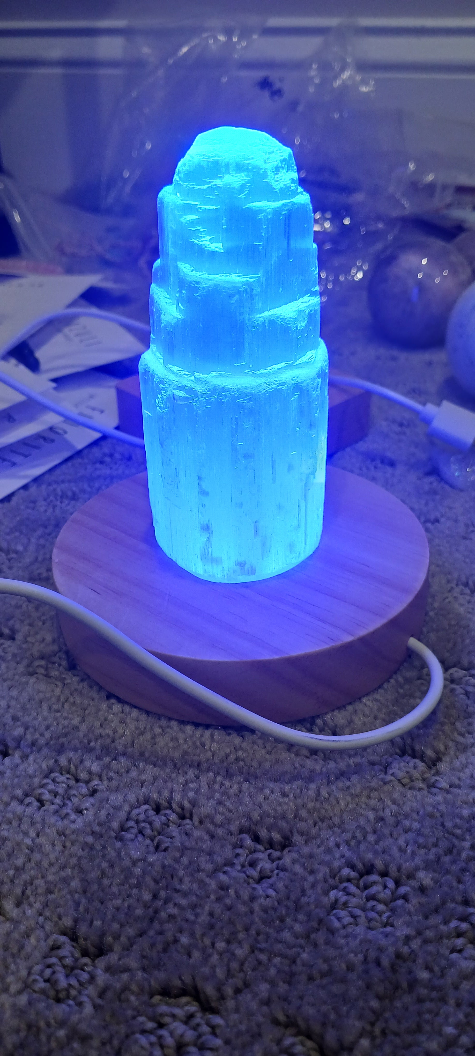 LED crystal stands