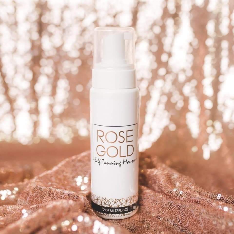 Rose Gold tanning mousse