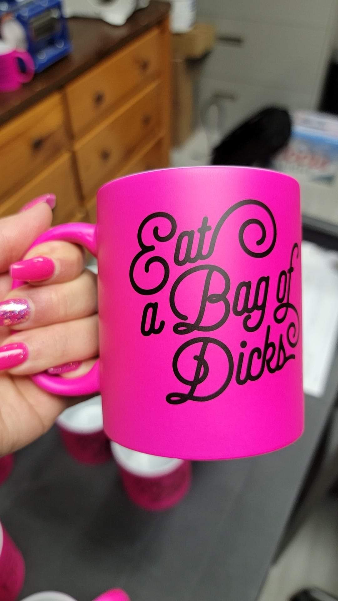 Eat a bag of *icks mug