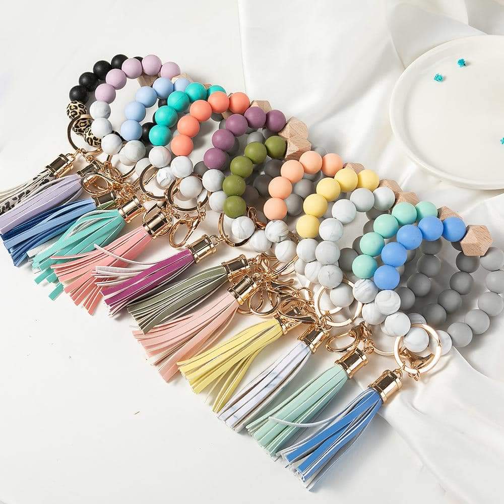 Silicone key ring