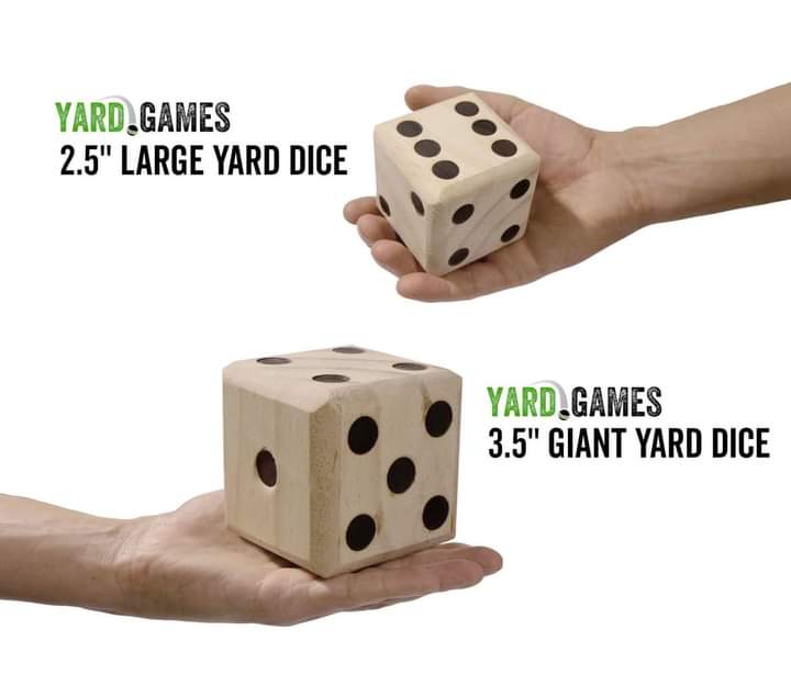 Yard dice game set
