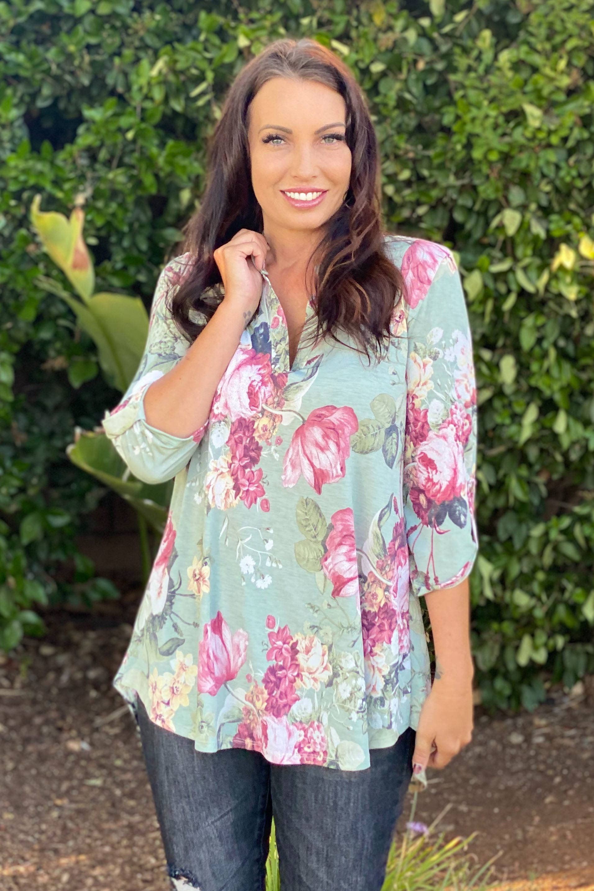 Picture Perfect 3/4 Sleeve Tunic
