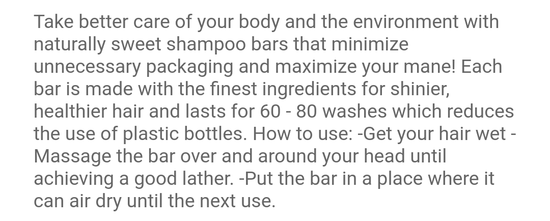 Shampoo Bars