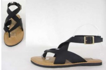 Black strappy sandals