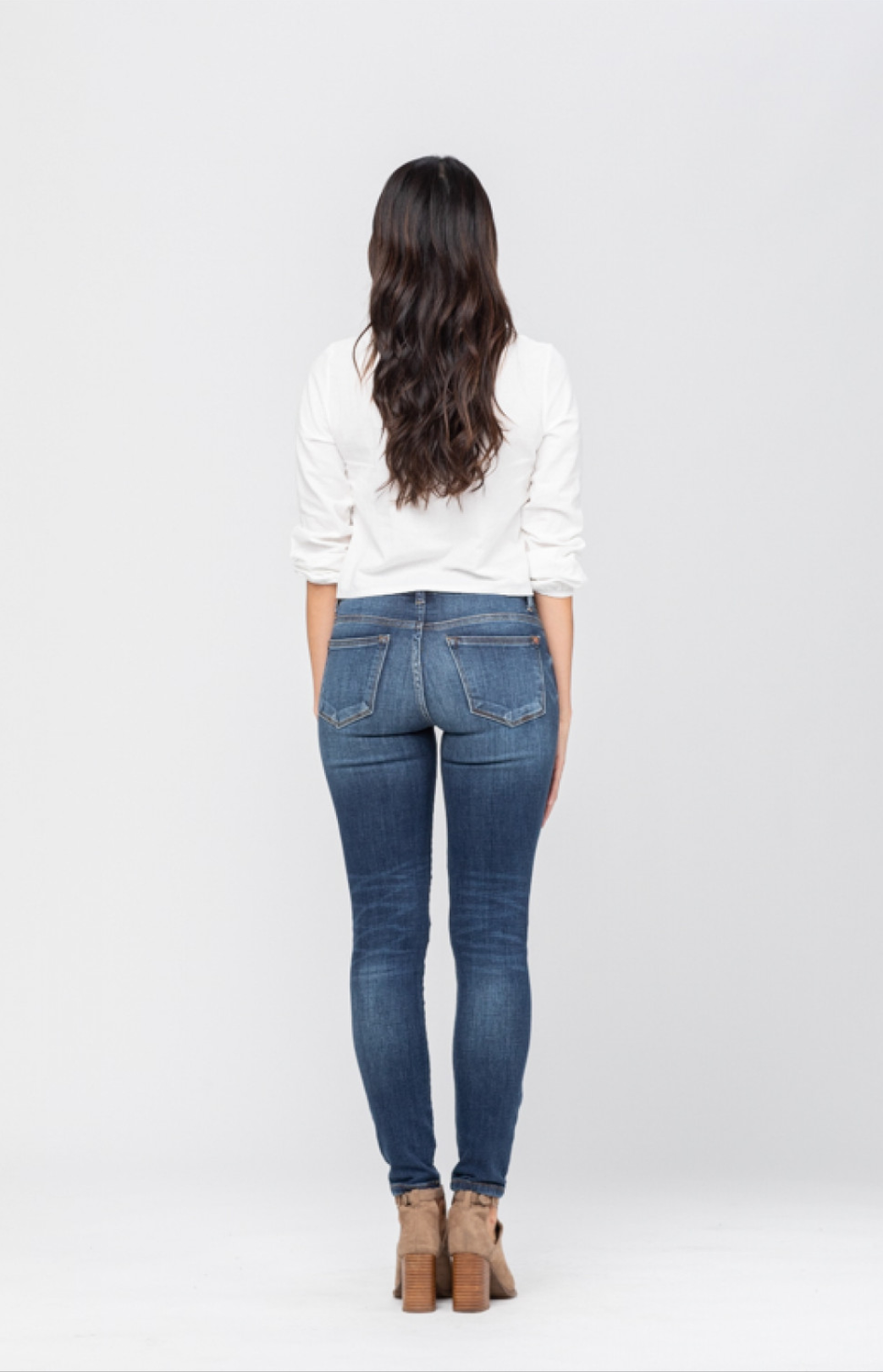 Judy Blue mid rise skinny non distressed