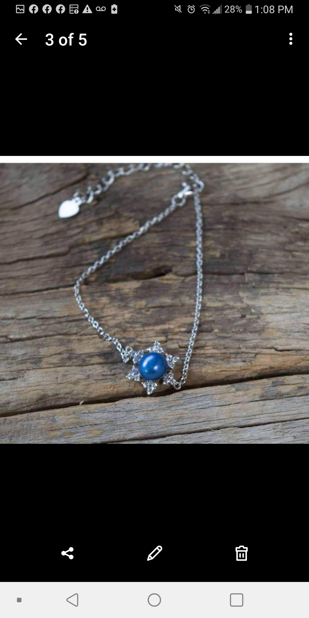 Snowflake bracelet