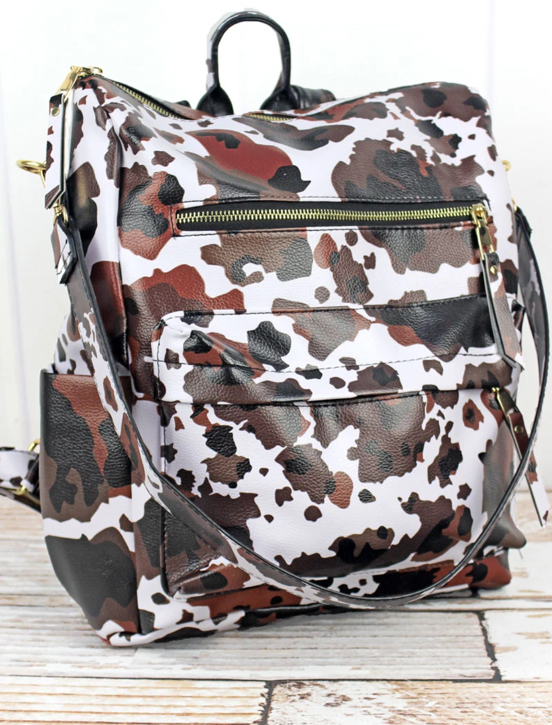 Leather cow 3 in 1 bag