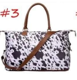 cow weekender bag
