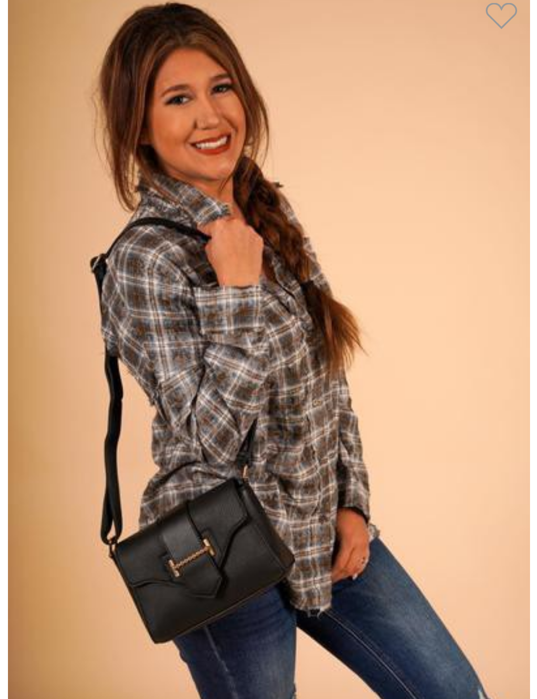 black leather crossbody