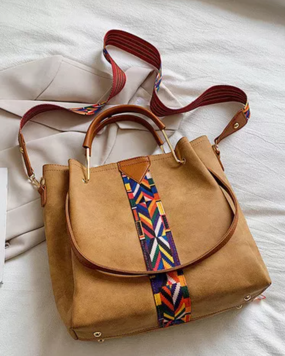 Leather crossbody versatile bag