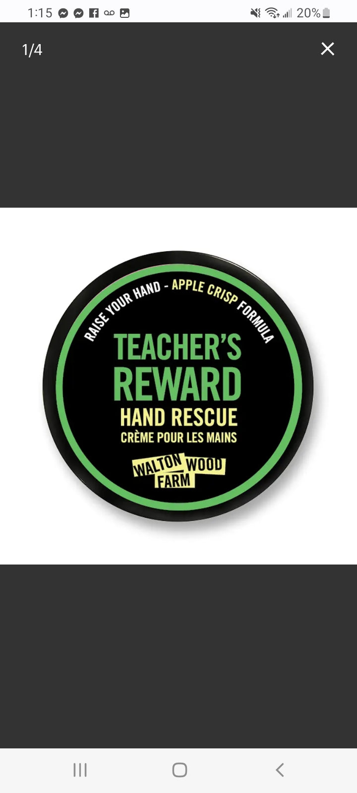 Walton Woods teacher's reward hand rescue apple crisp