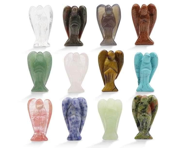 Natural stone angels